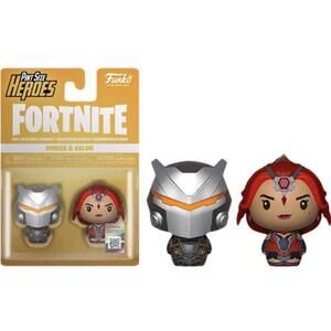 Fortnite Omega Armour & Valor Pint Size Hero Stylish Vinyl Figures 2 Pack
